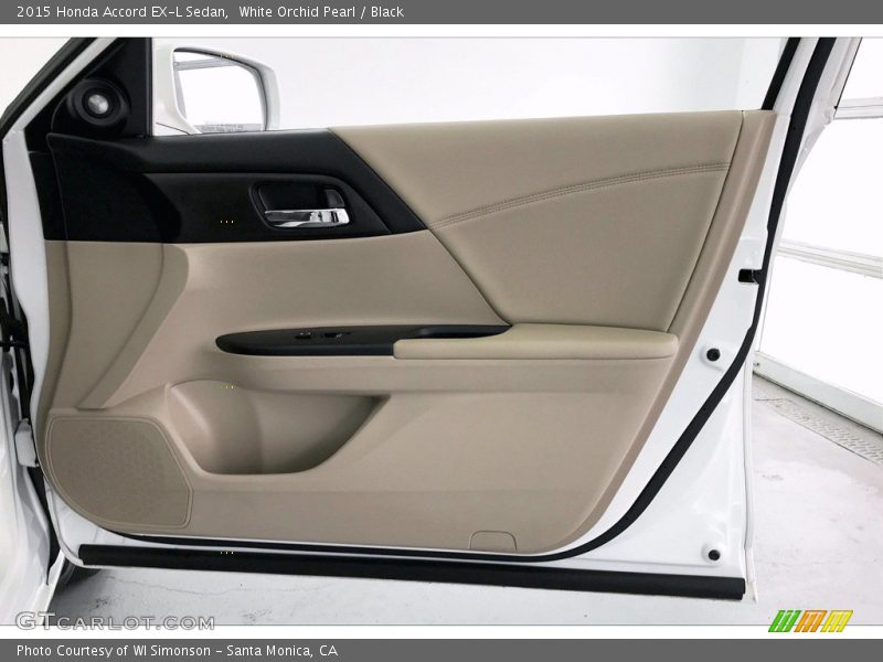 White Orchid Pearl / Black 2015 Honda Accord EX-L Sedan