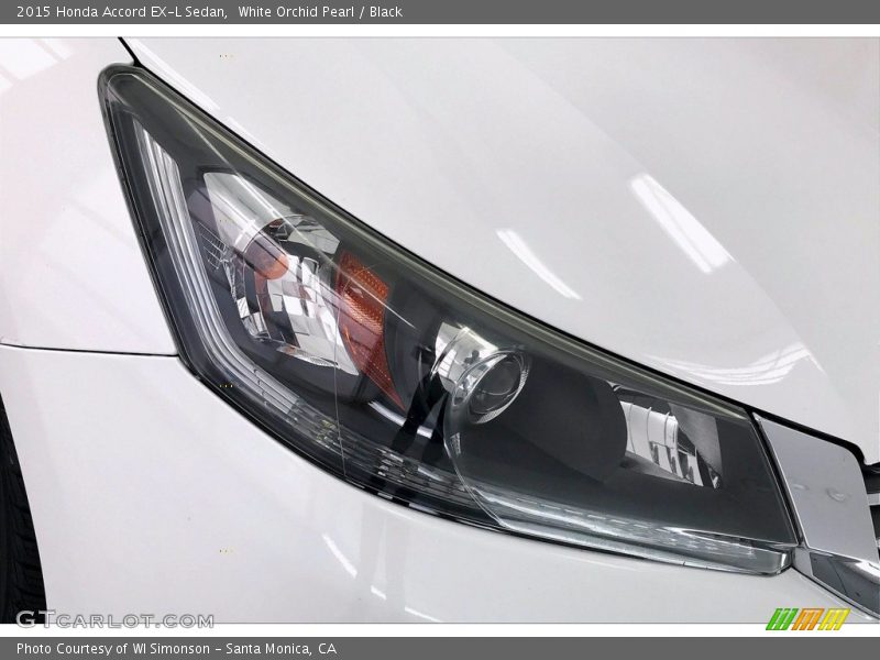 White Orchid Pearl / Black 2015 Honda Accord EX-L Sedan