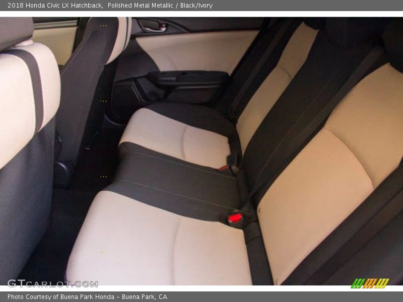 Polished Metal Metallic / Black/Ivory 2018 Honda Civic LX Hatchback