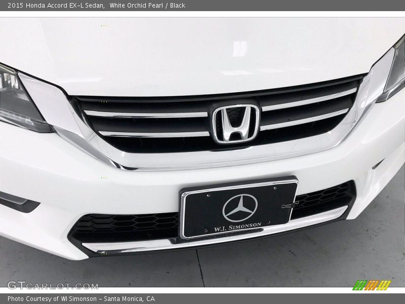 White Orchid Pearl / Black 2015 Honda Accord EX-L Sedan