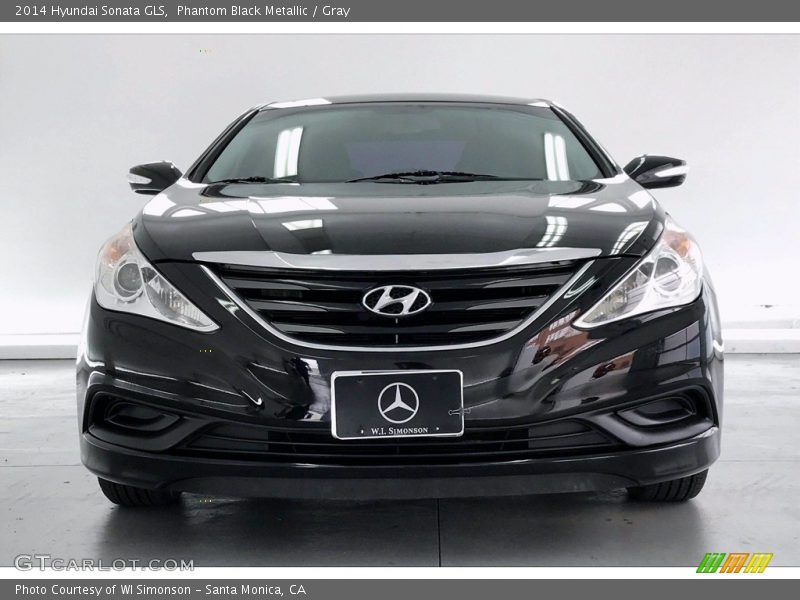 Phantom Black Metallic / Gray 2014 Hyundai Sonata GLS