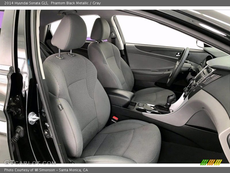 Phantom Black Metallic / Gray 2014 Hyundai Sonata GLS
