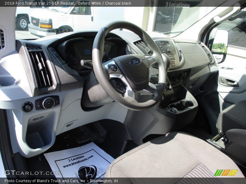 Oxford White / Charcoal black 2019 Ford Transit Van 250 LR Regular