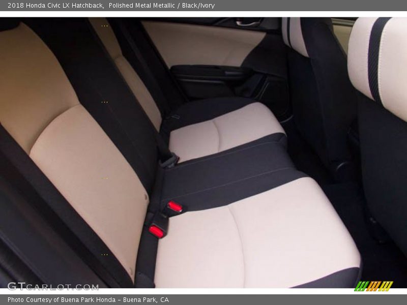 Polished Metal Metallic / Black/Ivory 2018 Honda Civic LX Hatchback