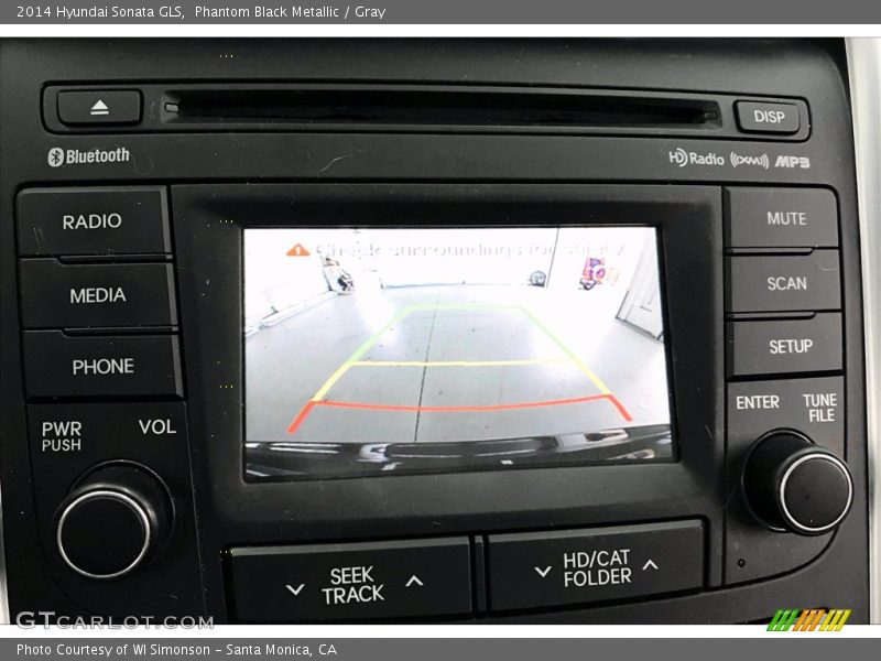 Phantom Black Metallic / Gray 2014 Hyundai Sonata GLS