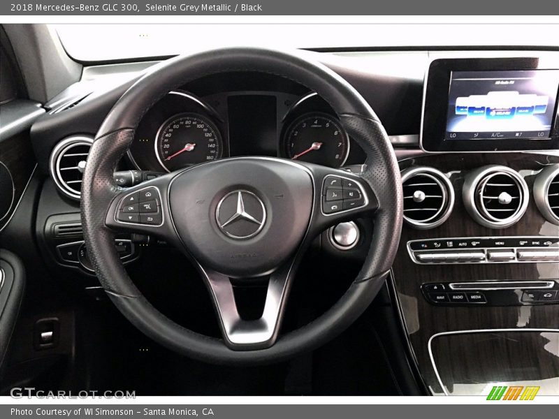Selenite Grey Metallic / Black 2018 Mercedes-Benz GLC 300