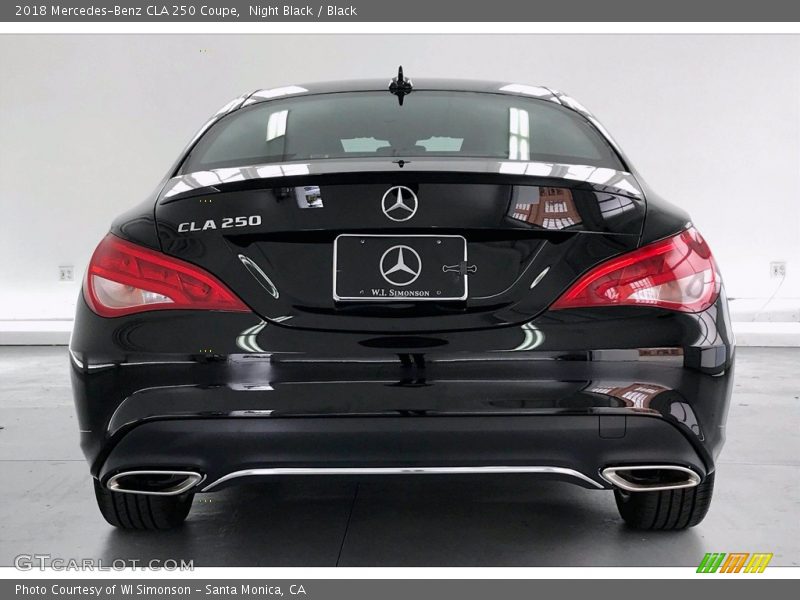 Night Black / Black 2018 Mercedes-Benz CLA 250 Coupe