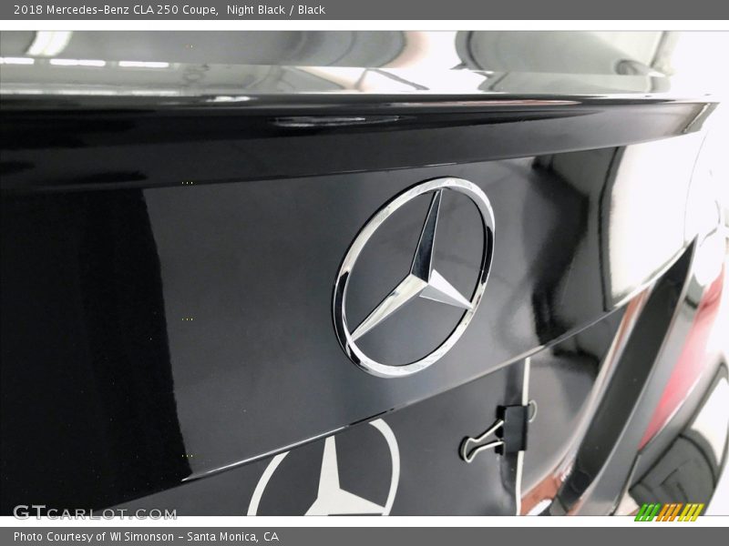 Night Black / Black 2018 Mercedes-Benz CLA 250 Coupe