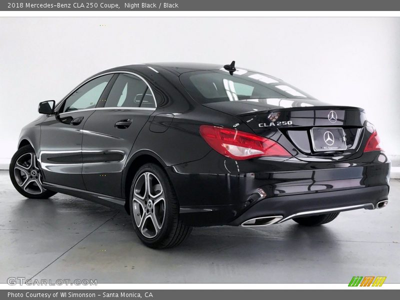 Night Black / Black 2018 Mercedes-Benz CLA 250 Coupe