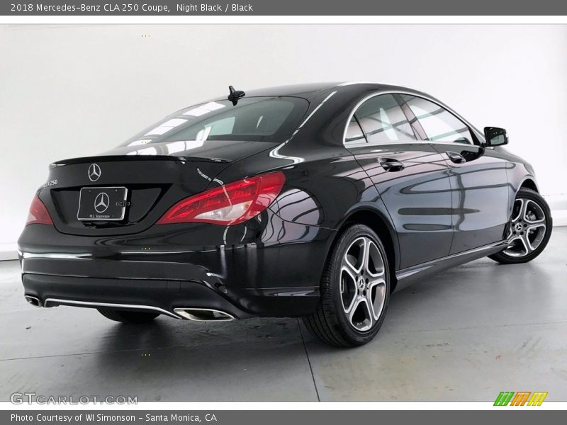 Night Black / Black 2018 Mercedes-Benz CLA 250 Coupe