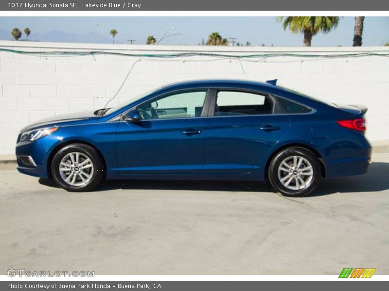 Lakeside Blue / Gray 2017 Hyundai Sonata SE