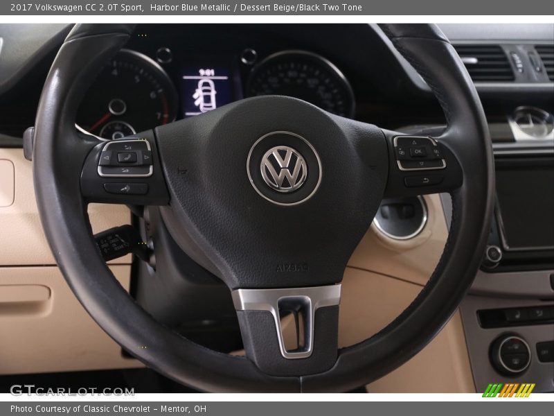 Harbor Blue Metallic / Dessert Beige/Black Two Tone 2017 Volkswagen CC 2.0T Sport