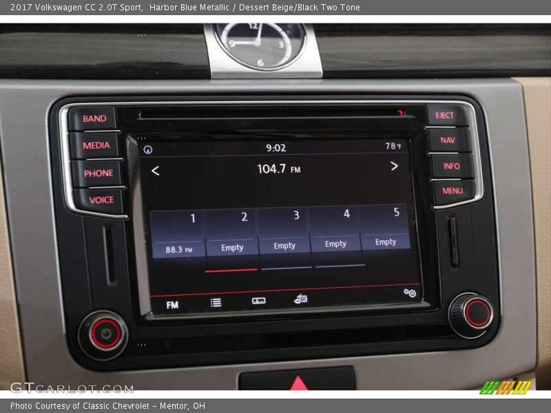 Audio System of 2017 CC 2.0T Sport