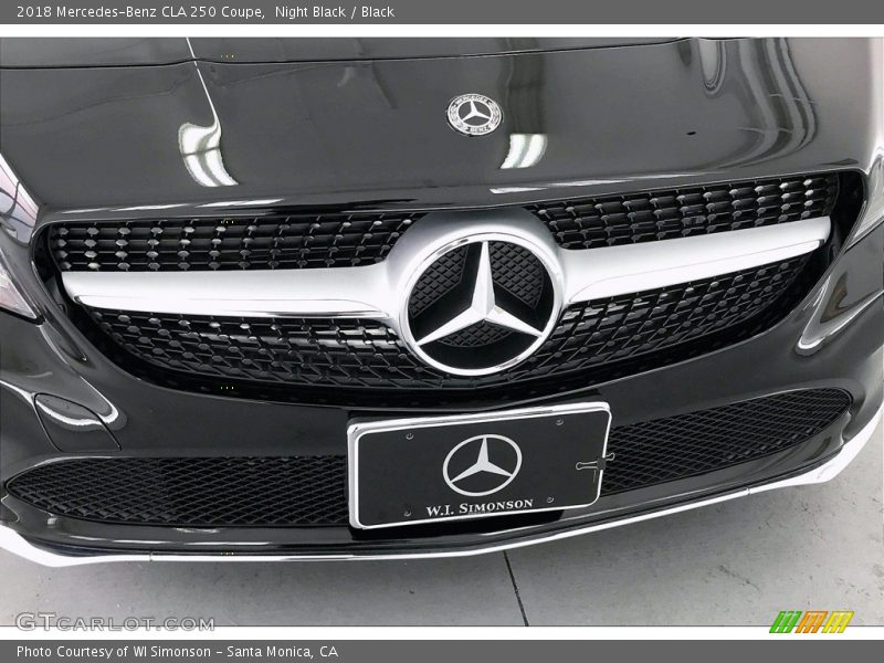 Night Black / Black 2018 Mercedes-Benz CLA 250 Coupe