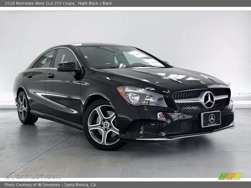 Night Black / Black 2018 Mercedes-Benz CLA 250 Coupe