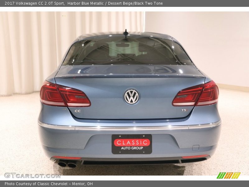 Harbor Blue Metallic / Dessert Beige/Black Two Tone 2017 Volkswagen CC 2.0T Sport