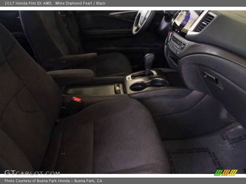 White Diamond Pearl / Black 2017 Honda Pilot EX AWD