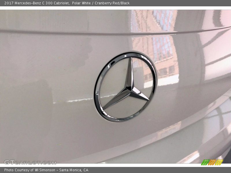 Polar White / Cranberry Red/Black 2017 Mercedes-Benz C 300 Cabriolet