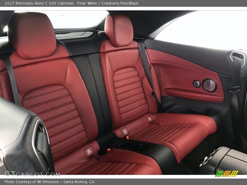Polar White / Cranberry Red/Black 2017 Mercedes-Benz C 300 Cabriolet