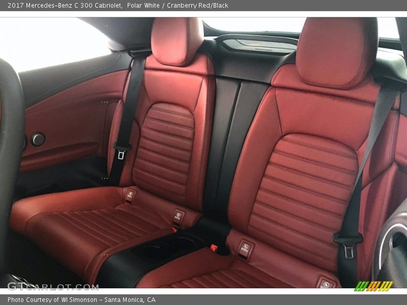 Polar White / Cranberry Red/Black 2017 Mercedes-Benz C 300 Cabriolet