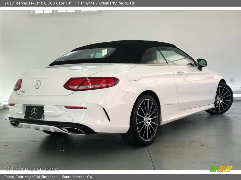 Polar White / Cranberry Red/Black 2017 Mercedes-Benz C 300 Cabriolet