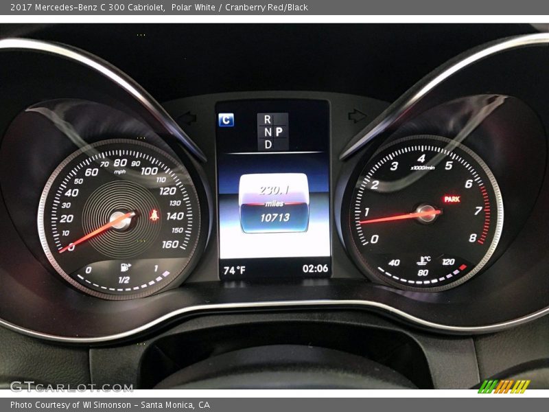 Polar White / Cranberry Red/Black 2017 Mercedes-Benz C 300 Cabriolet