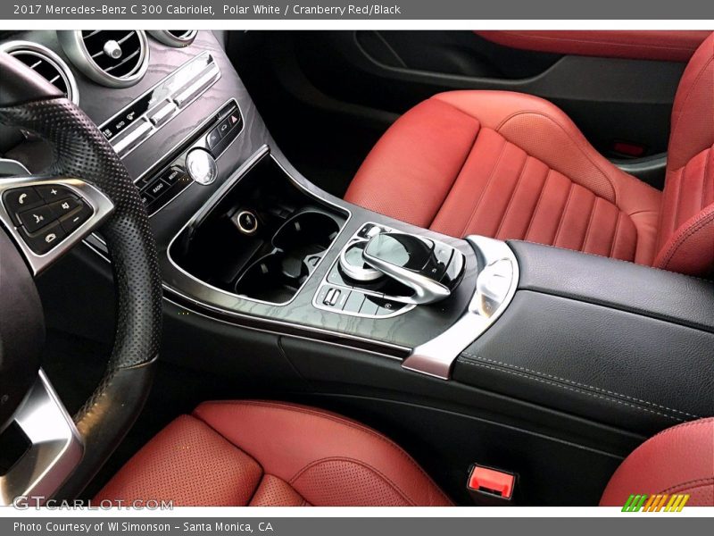 Polar White / Cranberry Red/Black 2017 Mercedes-Benz C 300 Cabriolet