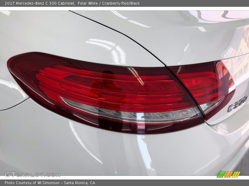 Polar White / Cranberry Red/Black 2017 Mercedes-Benz C 300 Cabriolet