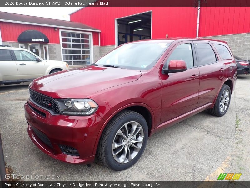 Octane Red Pearl / Black 2020 Dodge Durango GT AWD