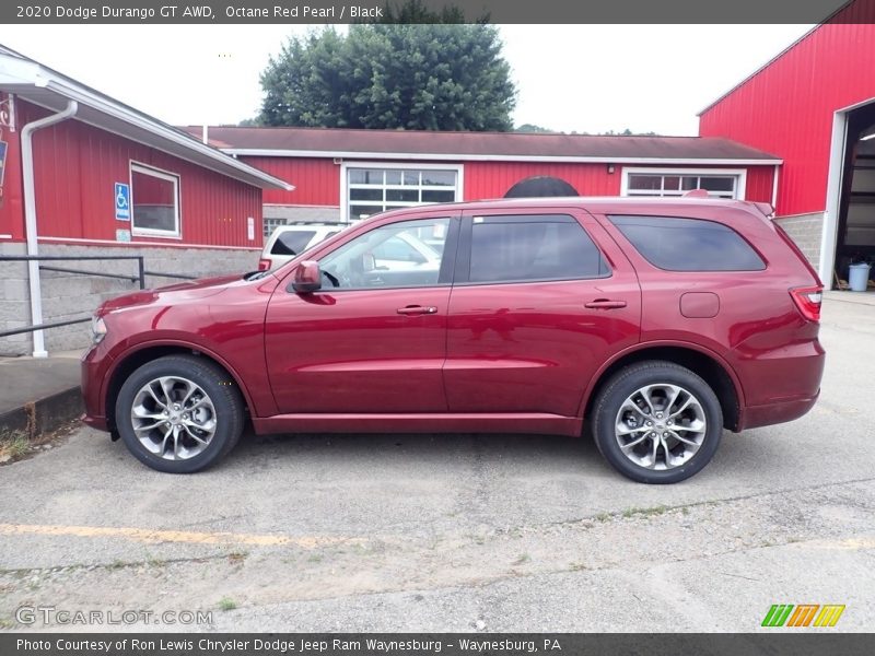Octane Red Pearl / Black 2020 Dodge Durango GT AWD