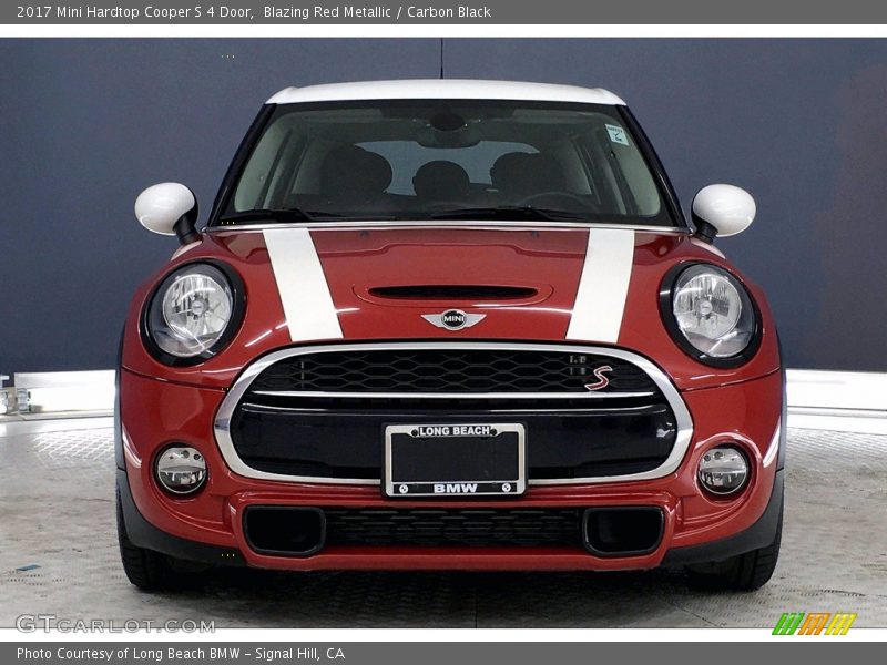 Blazing Red Metallic / Carbon Black 2017 Mini Hardtop Cooper S 4 Door