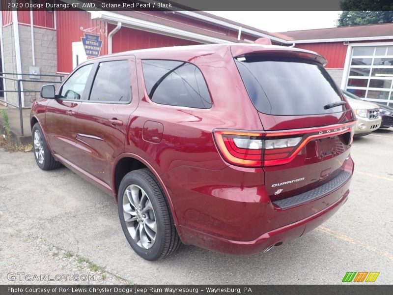 Octane Red Pearl / Black 2020 Dodge Durango GT AWD