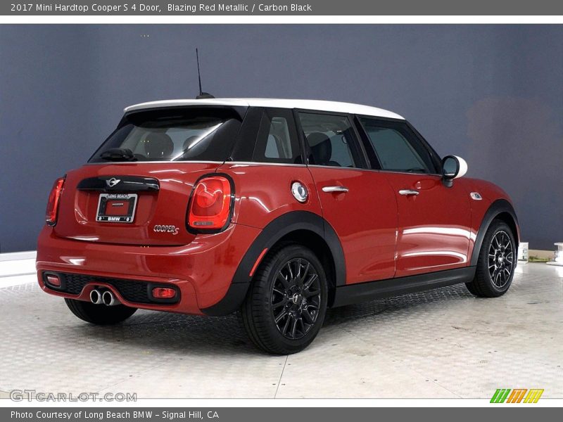 Blazing Red Metallic / Carbon Black 2017 Mini Hardtop Cooper S 4 Door