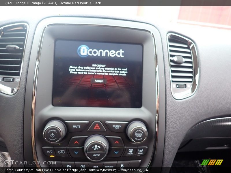 Octane Red Pearl / Black 2020 Dodge Durango GT AWD