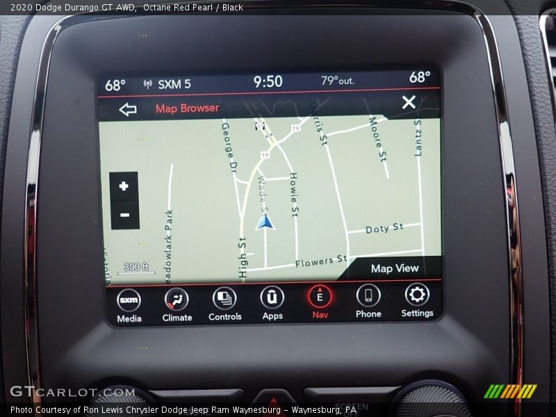 Octane Red Pearl / Black 2020 Dodge Durango GT AWD