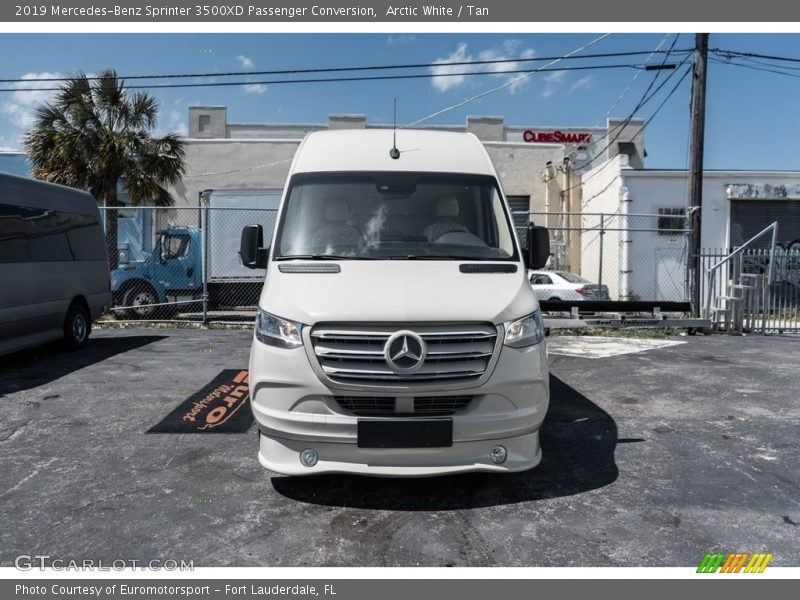 Arctic White / Tan 2019 Mercedes-Benz Sprinter 3500XD Passenger Conversion