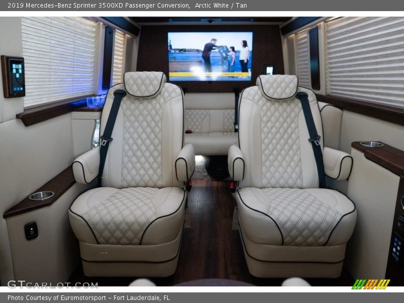 Arctic White / Tan 2019 Mercedes-Benz Sprinter 3500XD Passenger Conversion