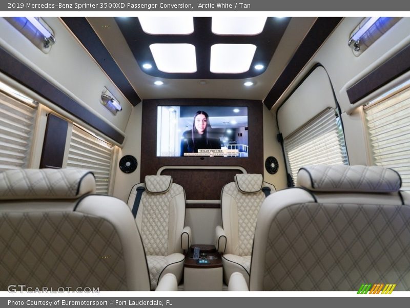 Arctic White / Tan 2019 Mercedes-Benz Sprinter 3500XD Passenger Conversion