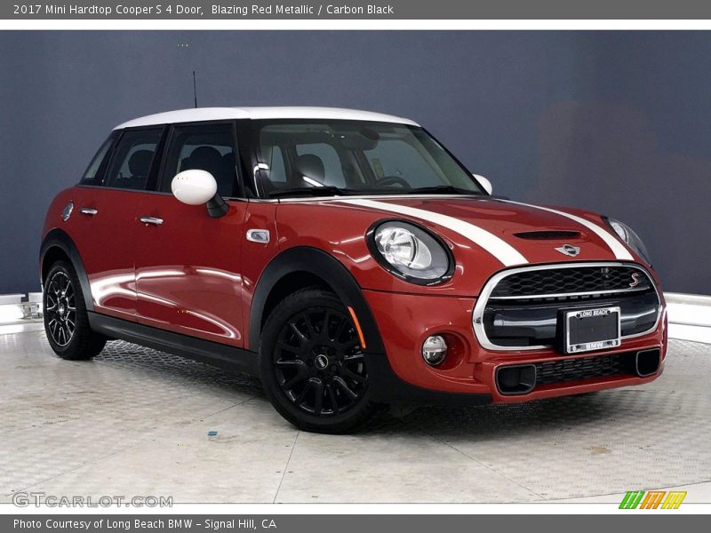Blazing Red Metallic / Carbon Black 2017 Mini Hardtop Cooper S 4 Door