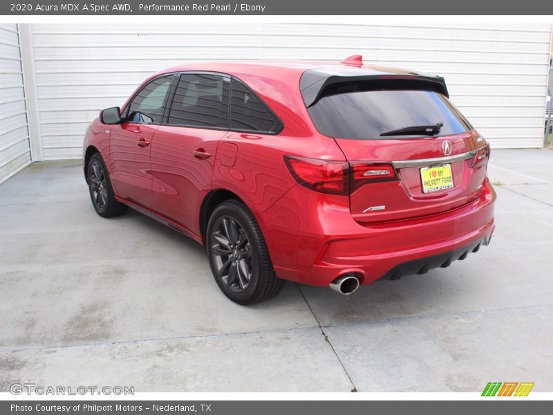 Performance Red Pearl / Ebony 2020 Acura MDX A Spec AWD
