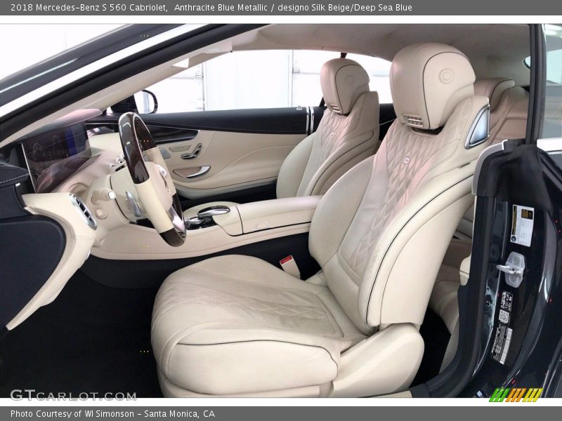  2018 S 560 Cabriolet designo Silk Beige/Deep Sea Blue Interior