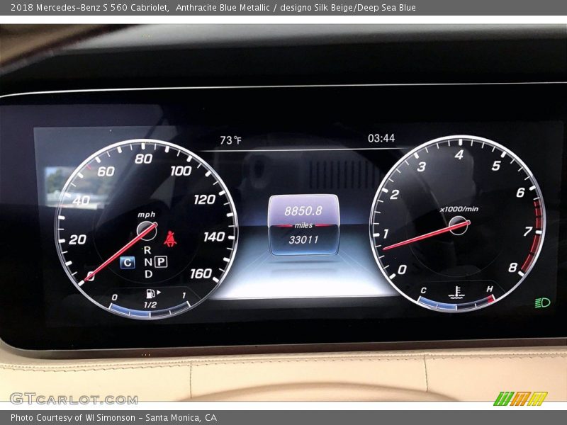  2018 S 560 Cabriolet 560 Cabriolet Gauges