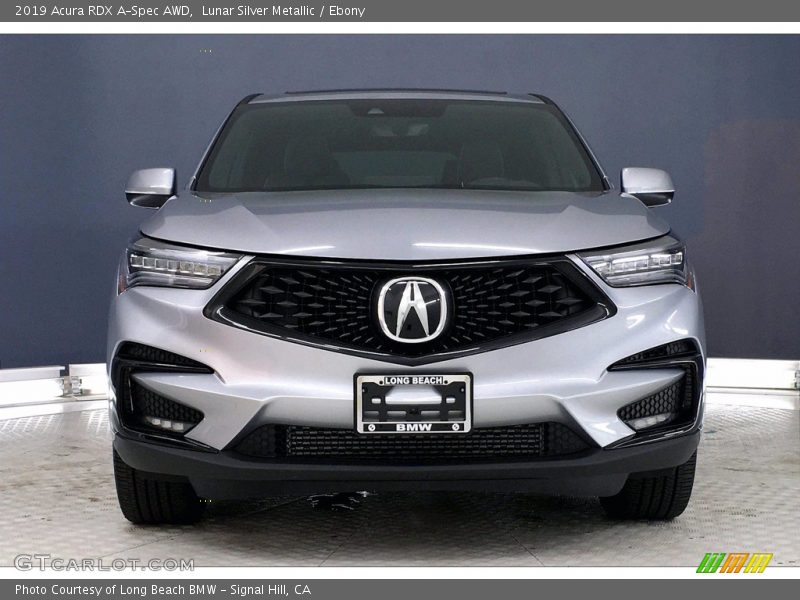 Lunar Silver Metallic / Ebony 2019 Acura RDX A-Spec AWD