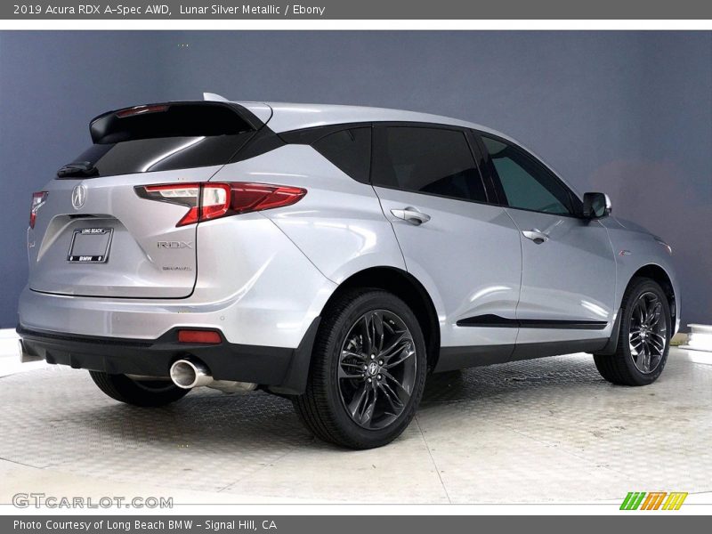 Lunar Silver Metallic / Ebony 2019 Acura RDX A-Spec AWD