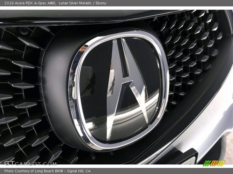 Lunar Silver Metallic / Ebony 2019 Acura RDX A-Spec AWD