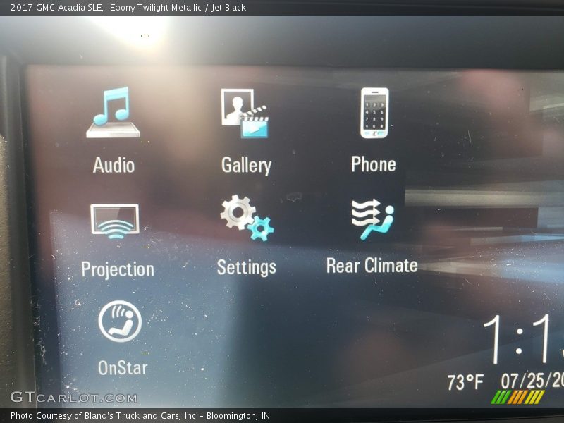 Ebony Twilight Metallic / Jet Black 2017 GMC Acadia SLE