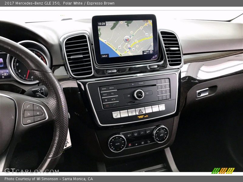 Polar White / Espresso Brown 2017 Mercedes-Benz GLE 350