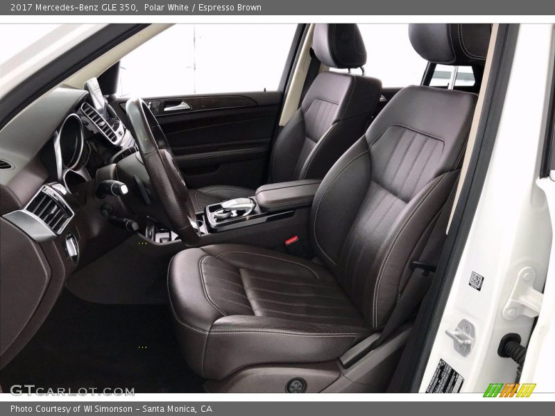 Front Seat of 2017 GLE 350