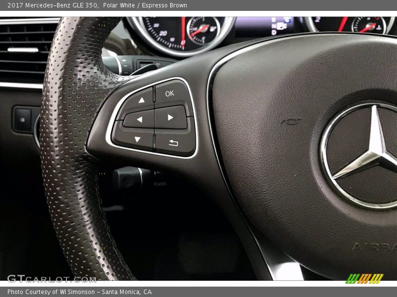 Polar White / Espresso Brown 2017 Mercedes-Benz GLE 350