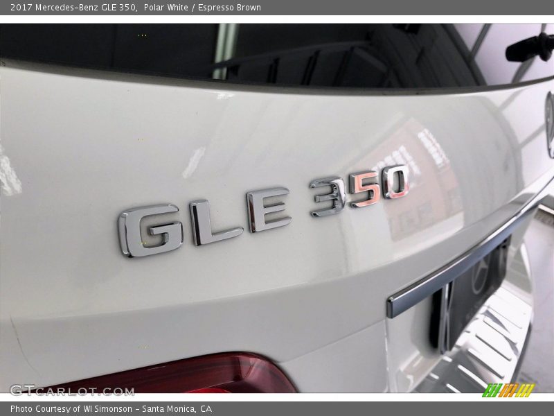 Polar White / Espresso Brown 2017 Mercedes-Benz GLE 350